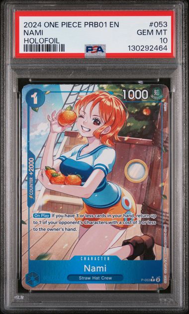 One Piece PRB01 Nami #053 PSA 10