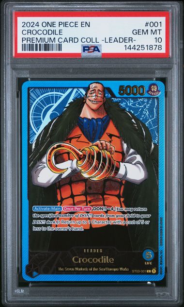 One Piece PRB01 Crocodile #001 PSA 10