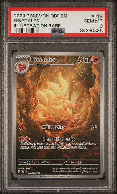 Pokemon Obsidian Flames Ninetales #199 PSA 10