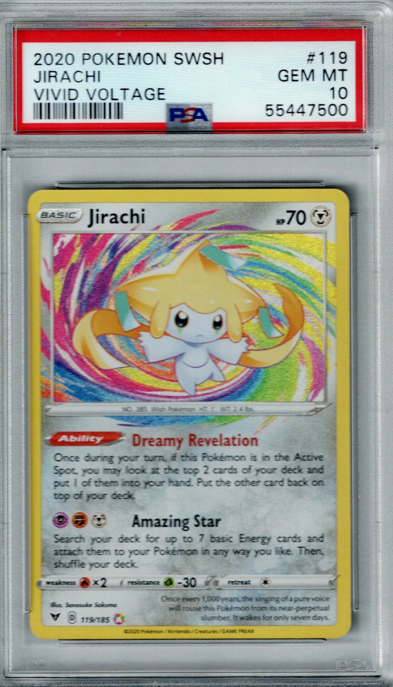 Pokemon Vivid Voltage Jirachi #119 PSA 10