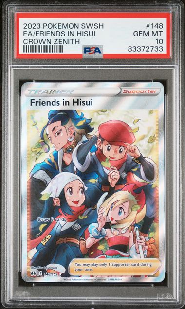 Pokemon Crown Zenith Friends In Hisui #148 PSA 10