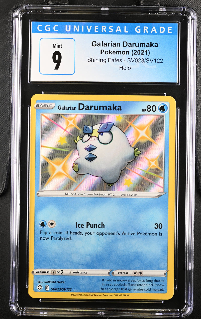 Pokemon Shining Fates Galarian Darumaka #SV023 CGC 9