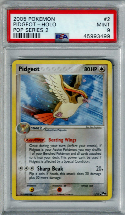 Pokemon Pop Series 2 Pidgeot #2 – Holo PSA 9