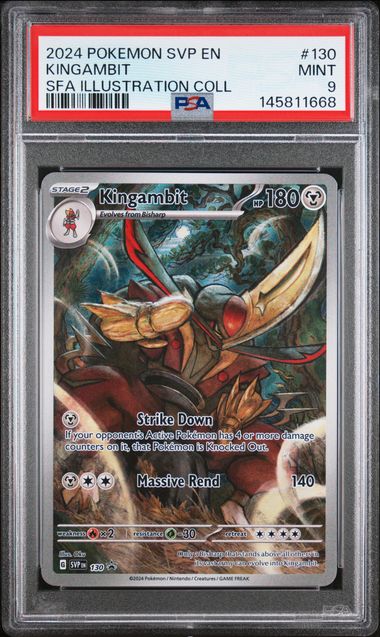 Pokemon Shrouded Fable Kingambit #130 PSA 9