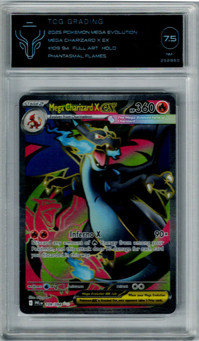 Pokemon Phantasmal Flames Mega Charizard X EX #109 TCG 7.5