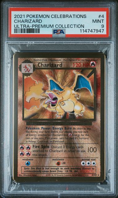 Pokemon Celebrations UPC Charizard #4 PSA 9