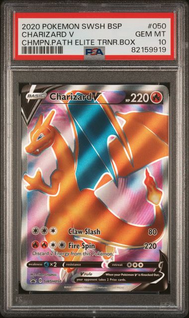 Pokemon Champions Path Charizard V #050 PSA 10