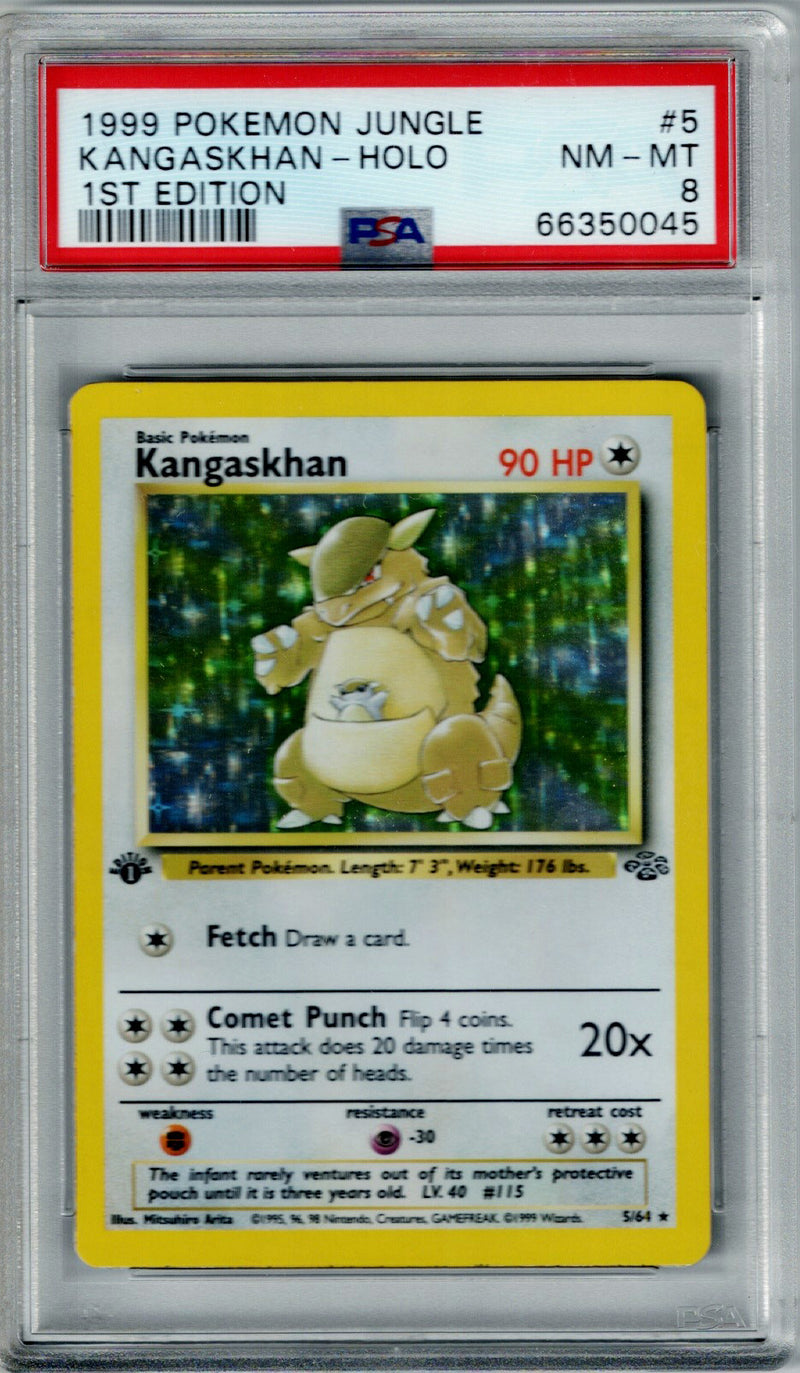 Pokemon Jungle Kangaskhan #5 – Holo PSA 8