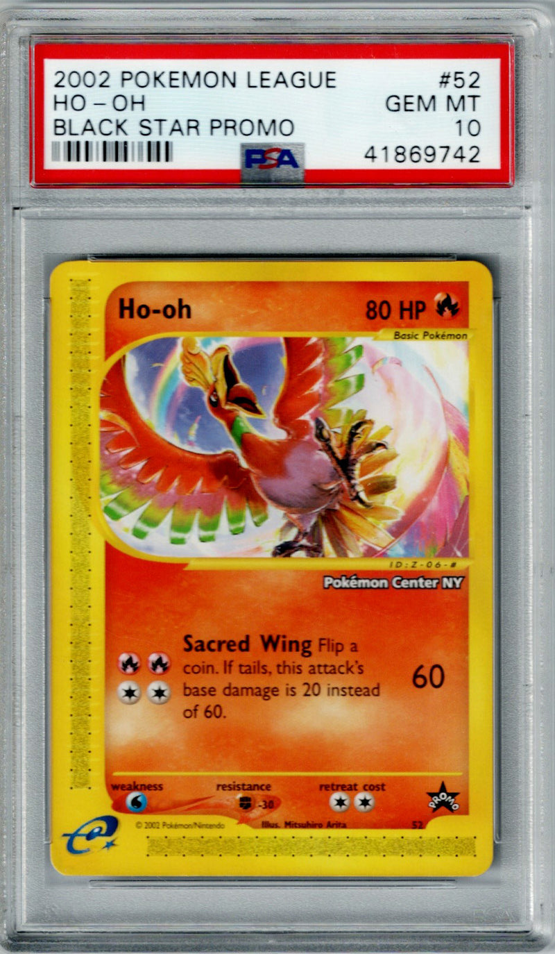 Pokemon Center NY League Promo Ho #52 – Oh PSA 10
