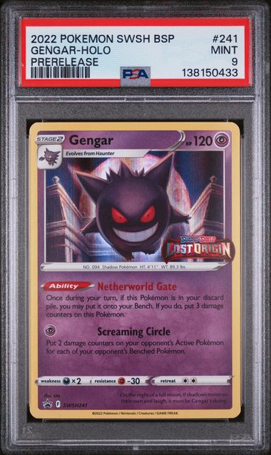 Pokemon Lost Origin Gengar #241 – Holo PSA 9