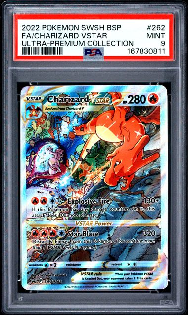 Pokemon SWSH UPC Charizard Vstar #262 PSA 9