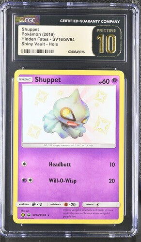 Pokemon Hidden Fates Shuppet #SV16 CGC 10