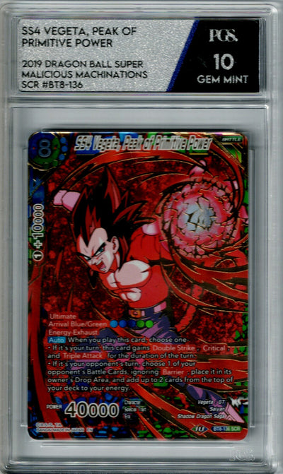 Dragon Ball BT8 SS4 Vegeta #136 PGS 10