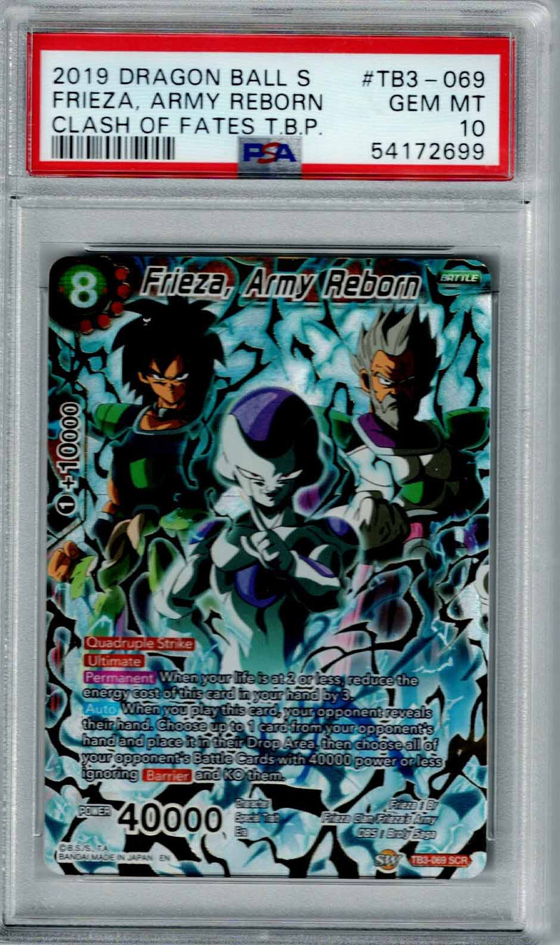 Dragon Ball TB3 Frieza, Army Reborn #069 PSA 10