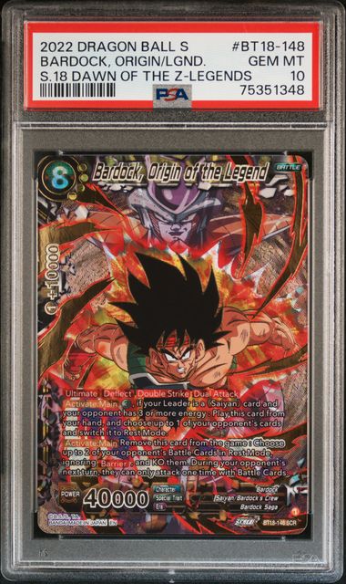 Dragon Ball Dawn Of The Z-Legends Bardock #148 PSA 10