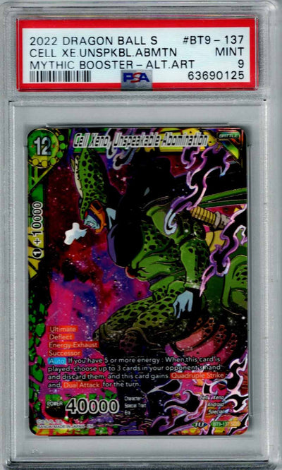 Dragon Ball Mythic Booster Cell Xeno #137 PSA 9