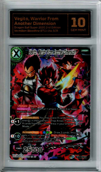 Dragon Ball Vermilion Bloodline Vegito, Warrior Form Another Dimension #154 TCG 10