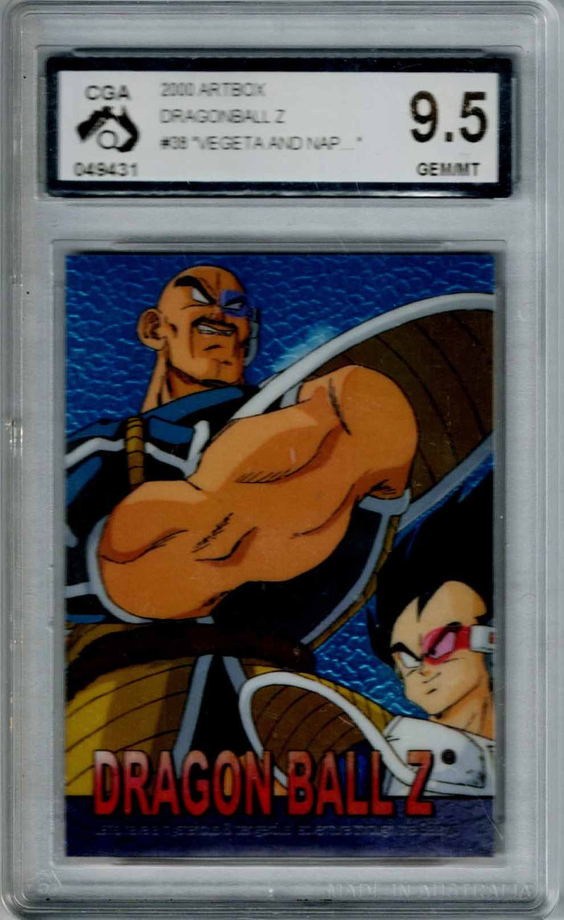 Dragon Ball 2000 Artbox "Vegeta And Nap Have Arrived On Earth" #38 CGA 9.5