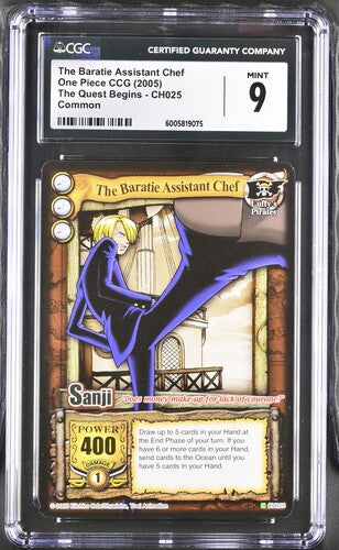 One Piece The Quest Begins The Baratie Assistant Chef #CH025 CGC 9