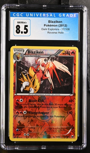 Pokemon Dark Explorers Blaziken #17 CGC 8.5