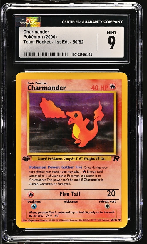 Pokemon Team Rocket Charmander #50 CGC 9