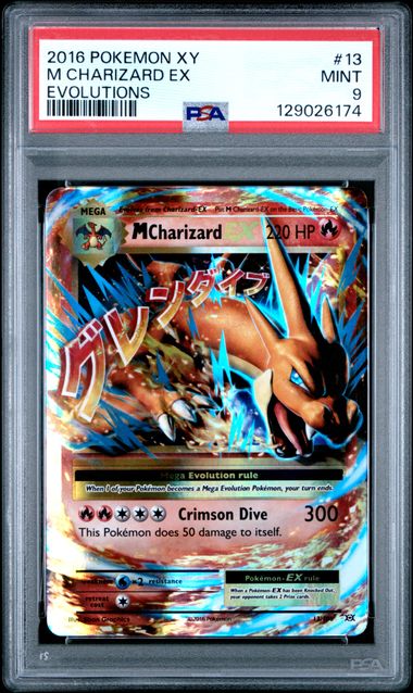 Pokemon XY Evolutions M Charizard EX #13 PSA 9