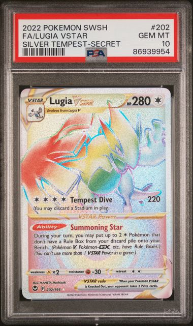 Pokemon Silver Tempest Lugia Vstar #202 PSA 10