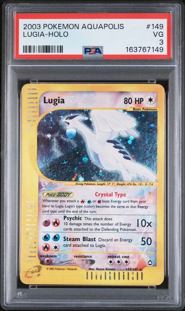 Pokemon 149 Lugia #149 – Holo PSA 3