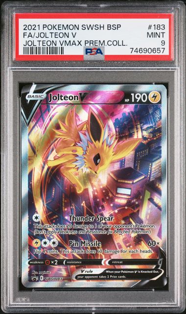 Pokemon Premium Collection Jolteon V #183 PSA 9