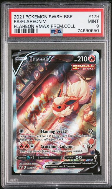 Pokemon Premium Collection Flareon V #179 PSA 9