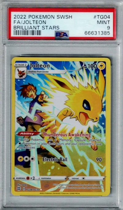 Pokemon Brilliant Stars Jolteon #TG04 PSA 9