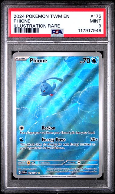 Pokemon Twilight Masquerade Phione #175 PSA 9