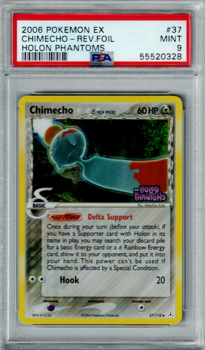 Pokemon Holon Phantoms Chimecho #37 – REV FOIL PSA 9