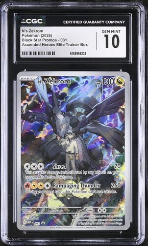 Pokemon Ascended Heroes N's Zekrom #031 CGC 10