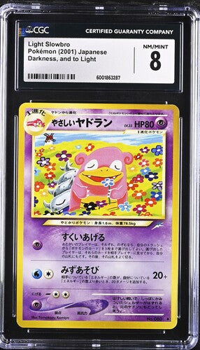 Pokemon JP Darkness, and to Light Light Slowbro CGC 8