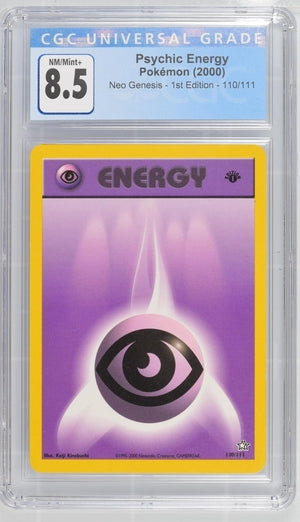 Pokemon Neo Genesis Psychic Energy #110 CGC 8.5