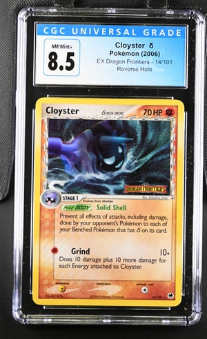 Pokemon EX Dragon Frontiers Cloyster δ #14 CGC 8.5