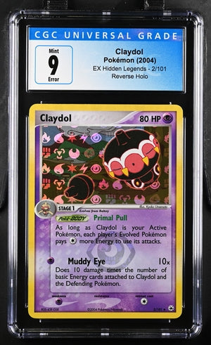 Pokemon EX Hidden Legends Claydol #2 – REV HOLO CGC 9