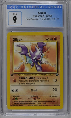 Pokemon Neo Genesis Gligar #59 CGC 9