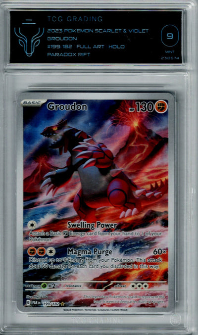 Pokemon Paradox Rift Groudon #199 TCG 9