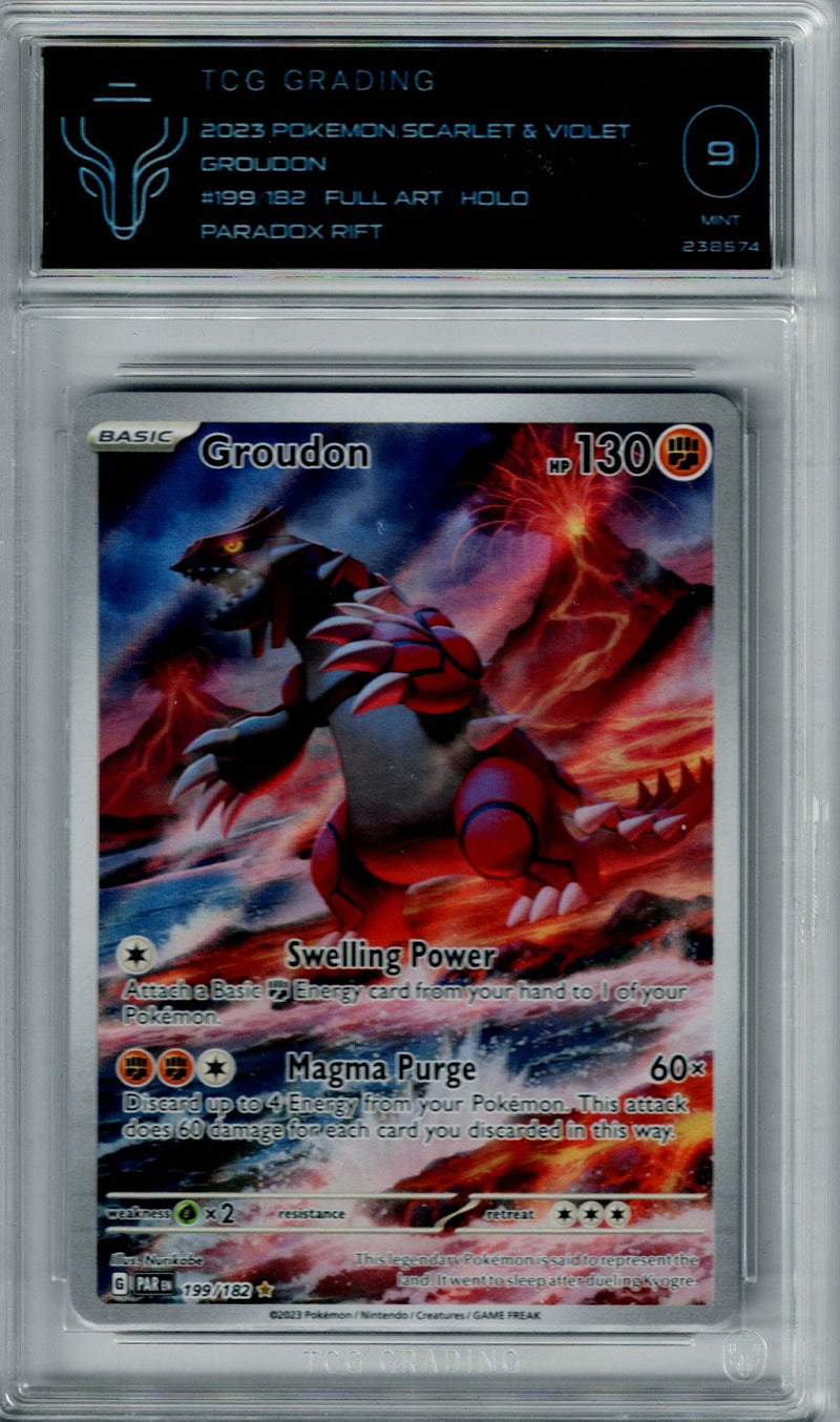 Pokemon Paradox Rift Groudon #199 TCG 9