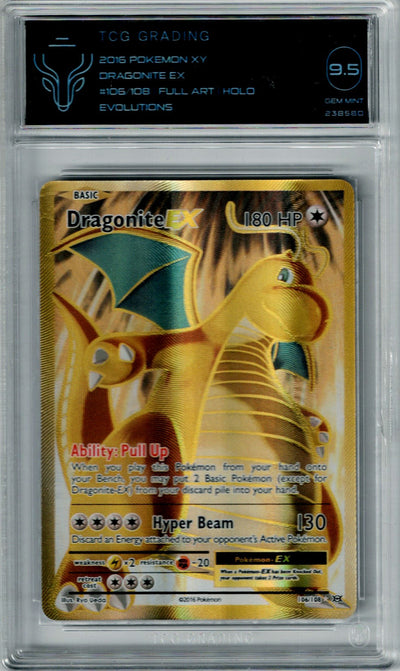 Pokemon XY Evolutions Dragonite EX #106 TCG 9.5