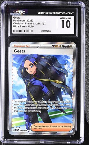 Pokemon Obsidian Flames Geeta #218 CGC 10