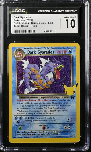 Pokemon Celebrations Dark Gyarados #8 CGC 10