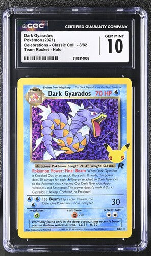 Pokemon Celebrations Dark Gyarados #8 CGC 10