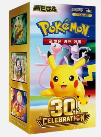 Pokemon Korean M6a 30th Celebrations 30th Anniversary Celebration Booster Box