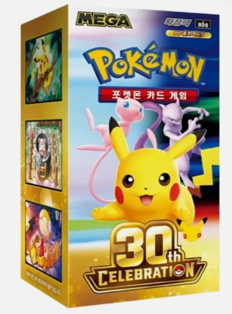 Pokemon Korean M6a 30th Celebrations 30th Anniversary Celebration Booster Box