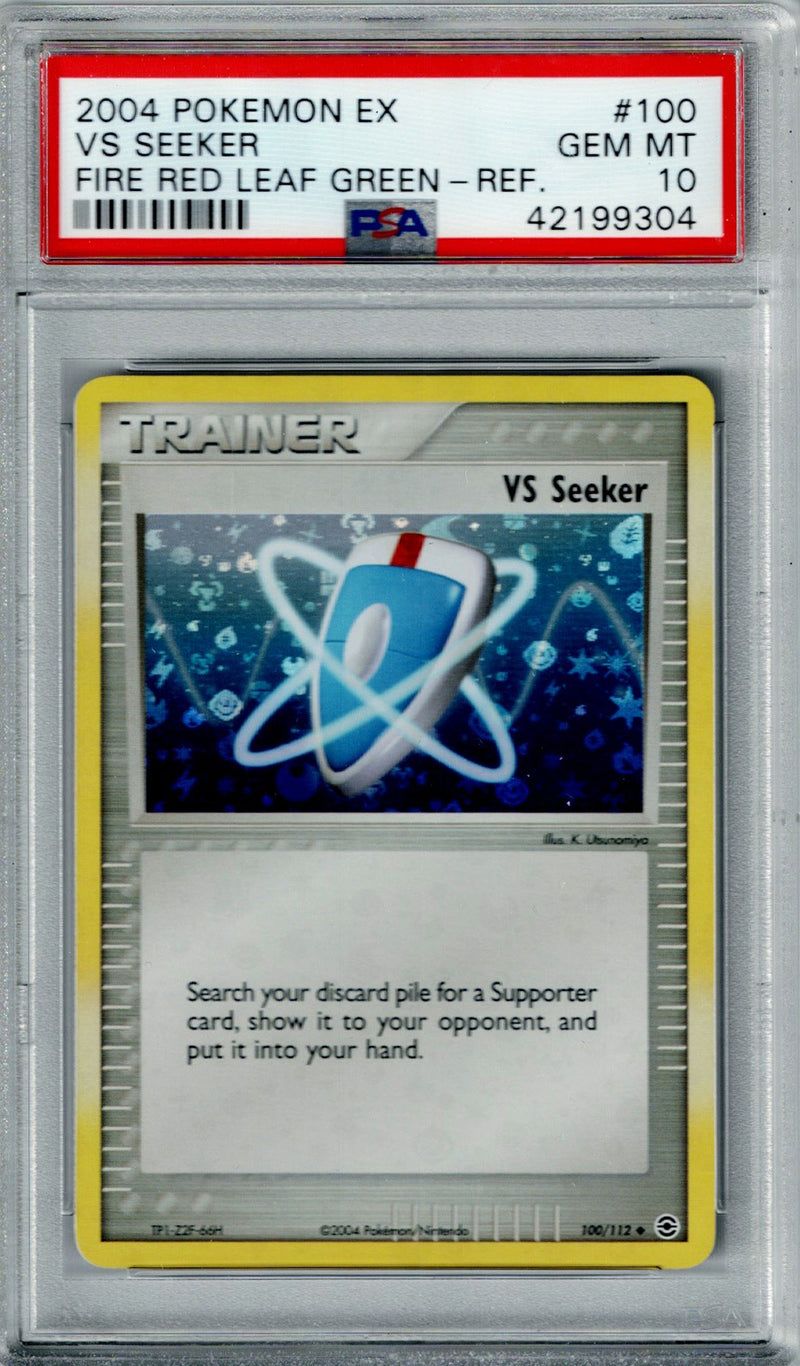 Pokemon Fire Red & Leaf Green VS Seeker #100 – REV FOIL PSA 10