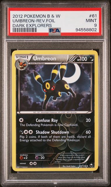 Pokemon Dark Explorers Umbreon #61 PSA 9