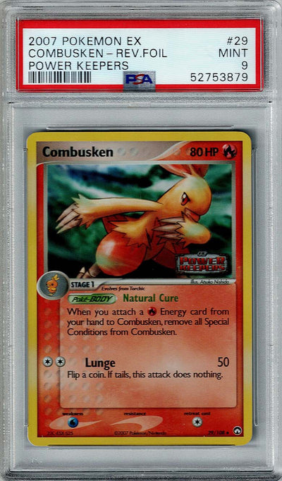 Pokemon Power Keepers Combusken #29 – REV FOIL PSA 9
